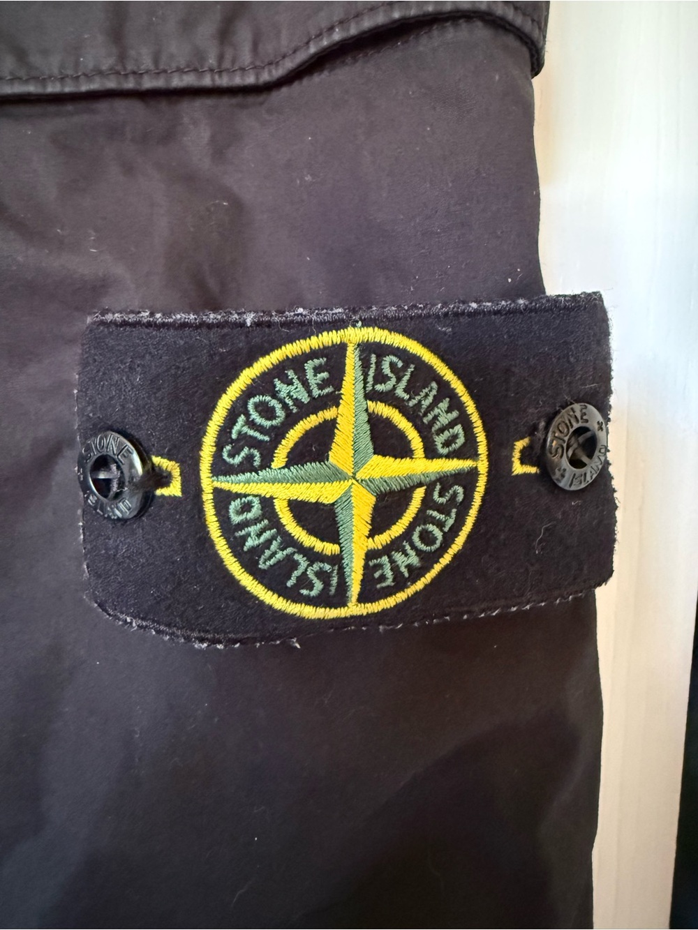Stone Island Black Cargo Jogger Pants - Picture 3 of 5